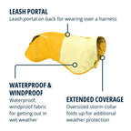 Ruffwear Sun Shower — Impermeable Cortavientos Ultraligero para Perro
