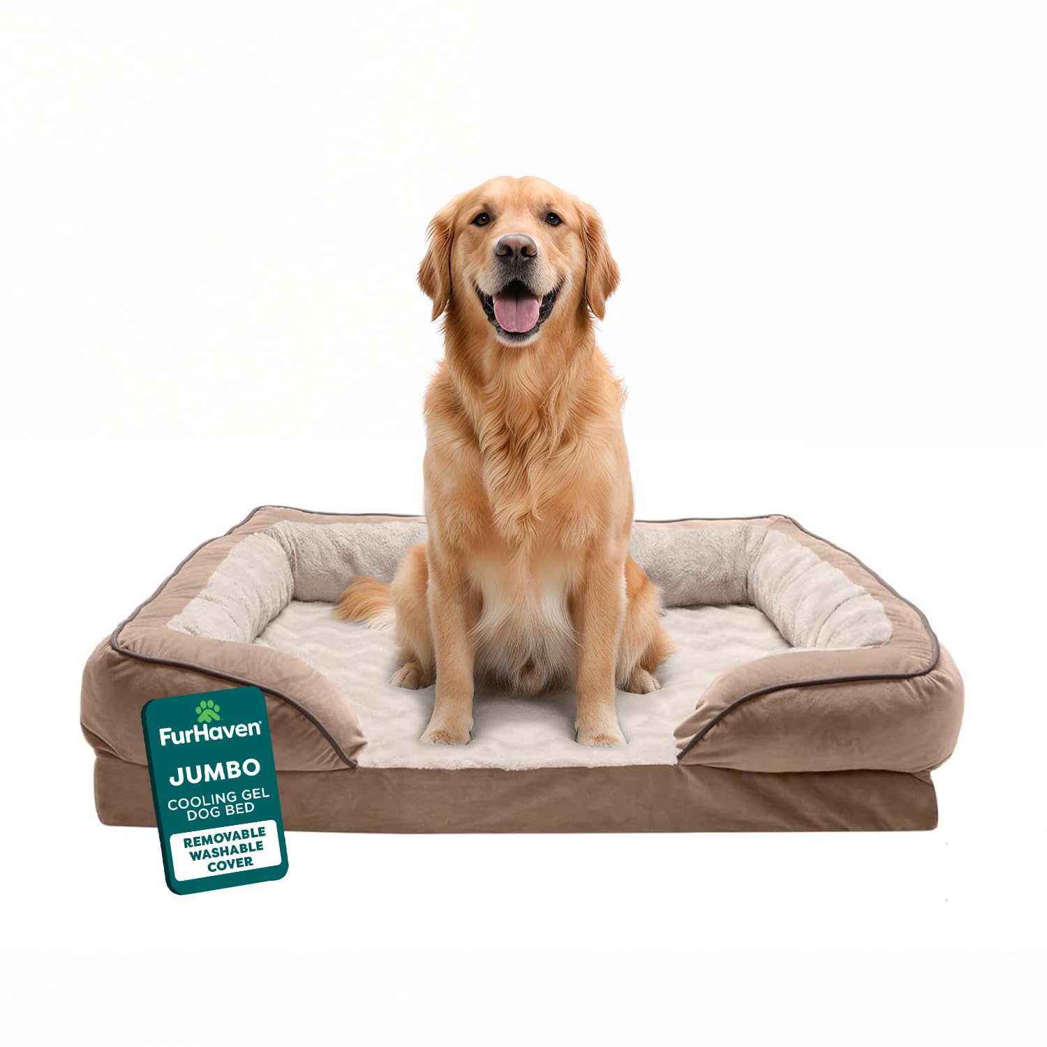 Furhaven Cooling Gel — Cama con Gel Refrescante para Perro