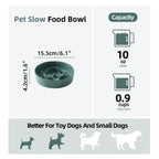 Havniva — Tazón Comedero Lento de Cerámica para Mascotas — Alimentación Pausada y Saludable para Perros y Gatos