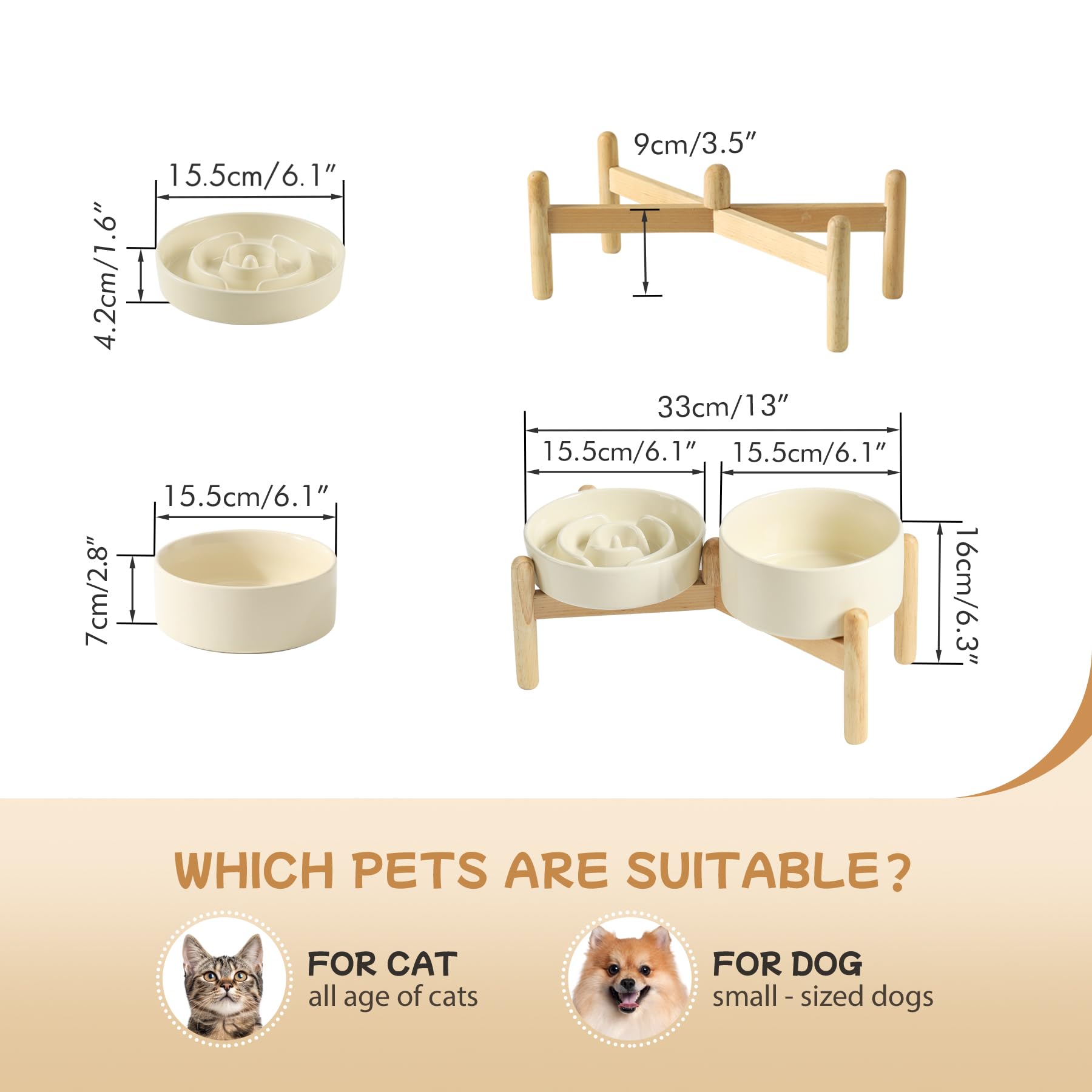 Havniva — Tazón Comedero Lento de Cerámica para Mascotas — Alimentación Pausada y Saludable para Perros y Gatos