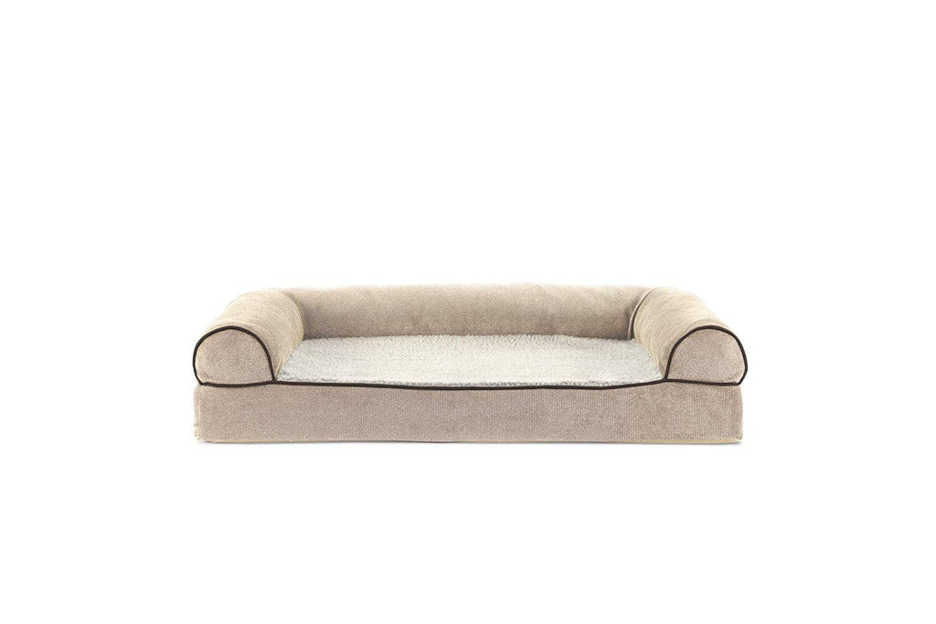 Furhaven Cooling Gel — Cama Ortopédica con Gel Refrescante, Bolsters Removibles y Cubierta Lavable para Perros Grandes