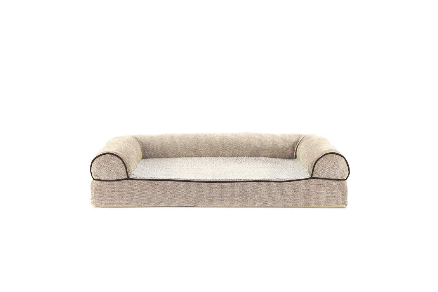 Furhaven Cooling Gel — Cama Ortopédica con Gel Refrescante, Bolsters Removibles y Cubierta Lavable para Perros Grandes