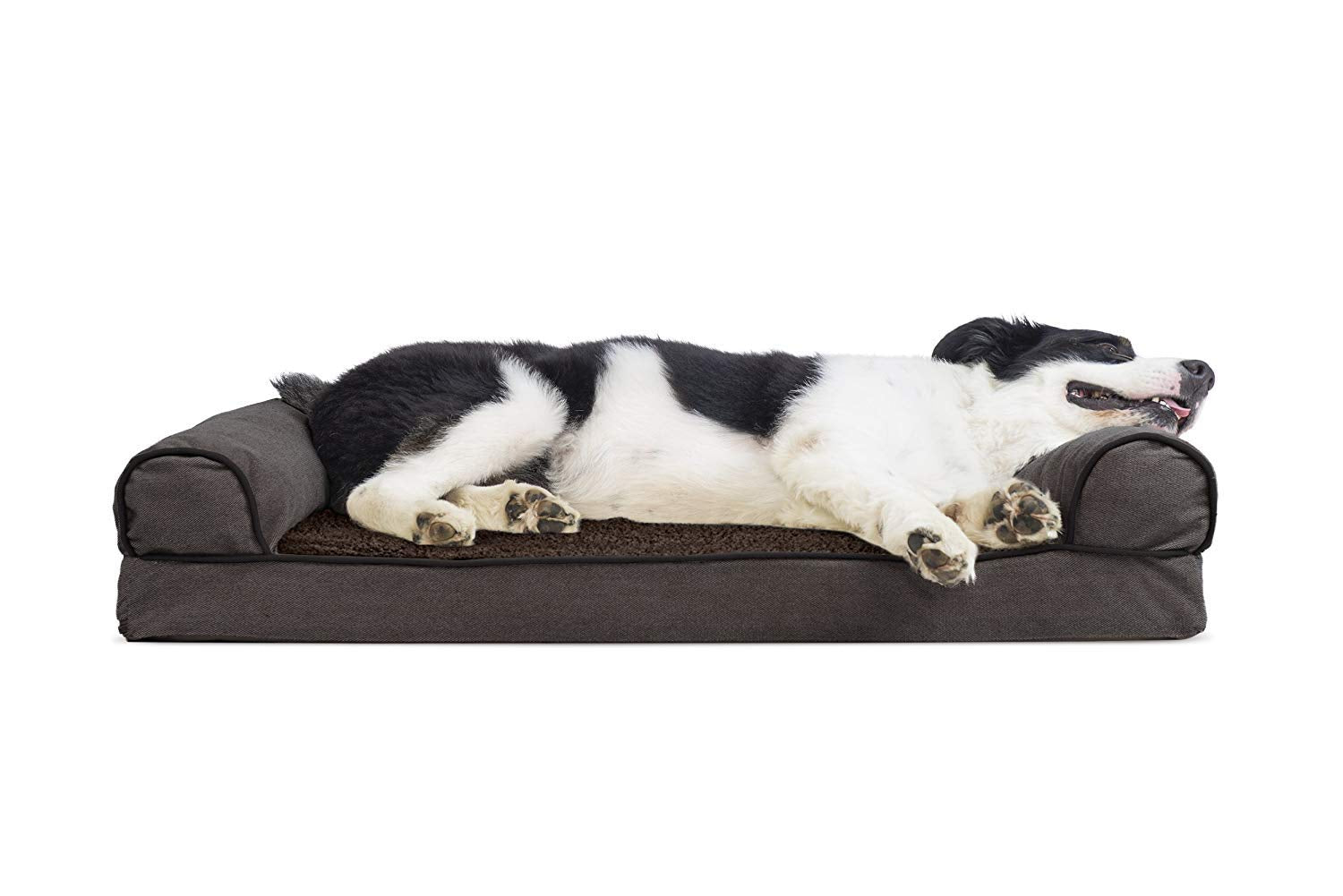 Furhaven Cooling Gel — Cama Ortopédica con Gel Refrescante, Bolsters Removibles y Cubierta Lavable para Perros Grandes