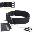 OneTigris Tactical — Collar Militar Ajustable con Argolla D y Hebilla de Metal para Perro