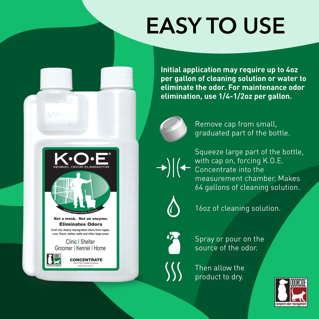 KOE — Desodorante Eliminador de Olores para Áreas de Mascotas