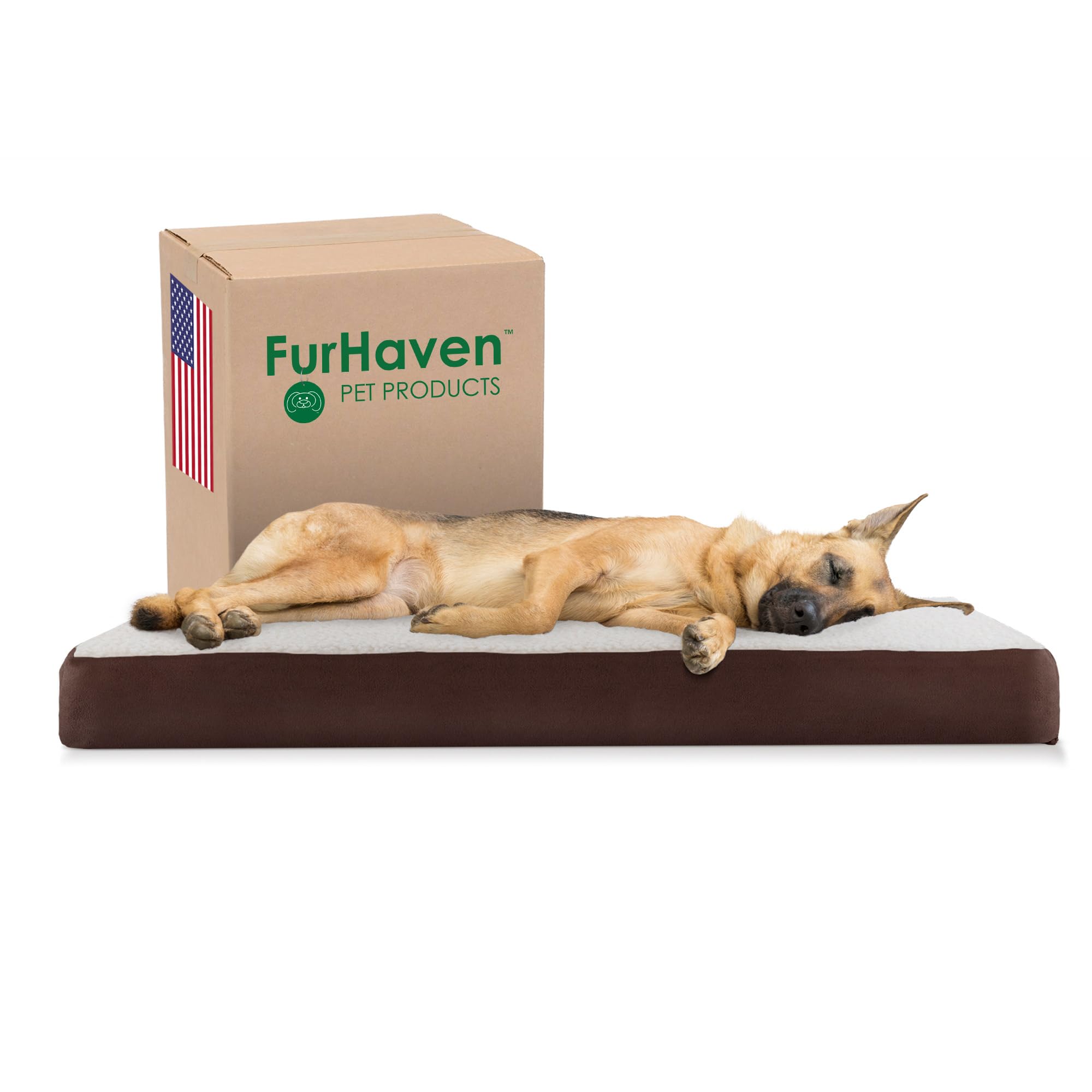 Furhaven — Cama Ortopédica con Cubierta Lavable y Desmontable para Perro