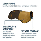 Ruffwear Sun Shower — Impermeable Cortavientos Ultraligero para Perro