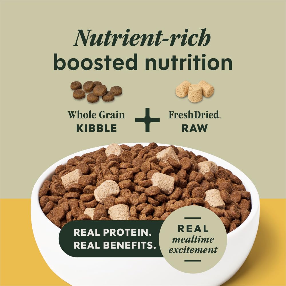 Instinct RawBoost Whole Grain — Alimento para Perro con Trozos de Pollo Crudo Deshidratado y Granos Enteros
