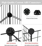 LANGXUN — Corral y Jaula Modular de Metal para Animales Pequeños, Conejos, Cobayos, Cachorros y Gatitos | Uso Interior y Exterior