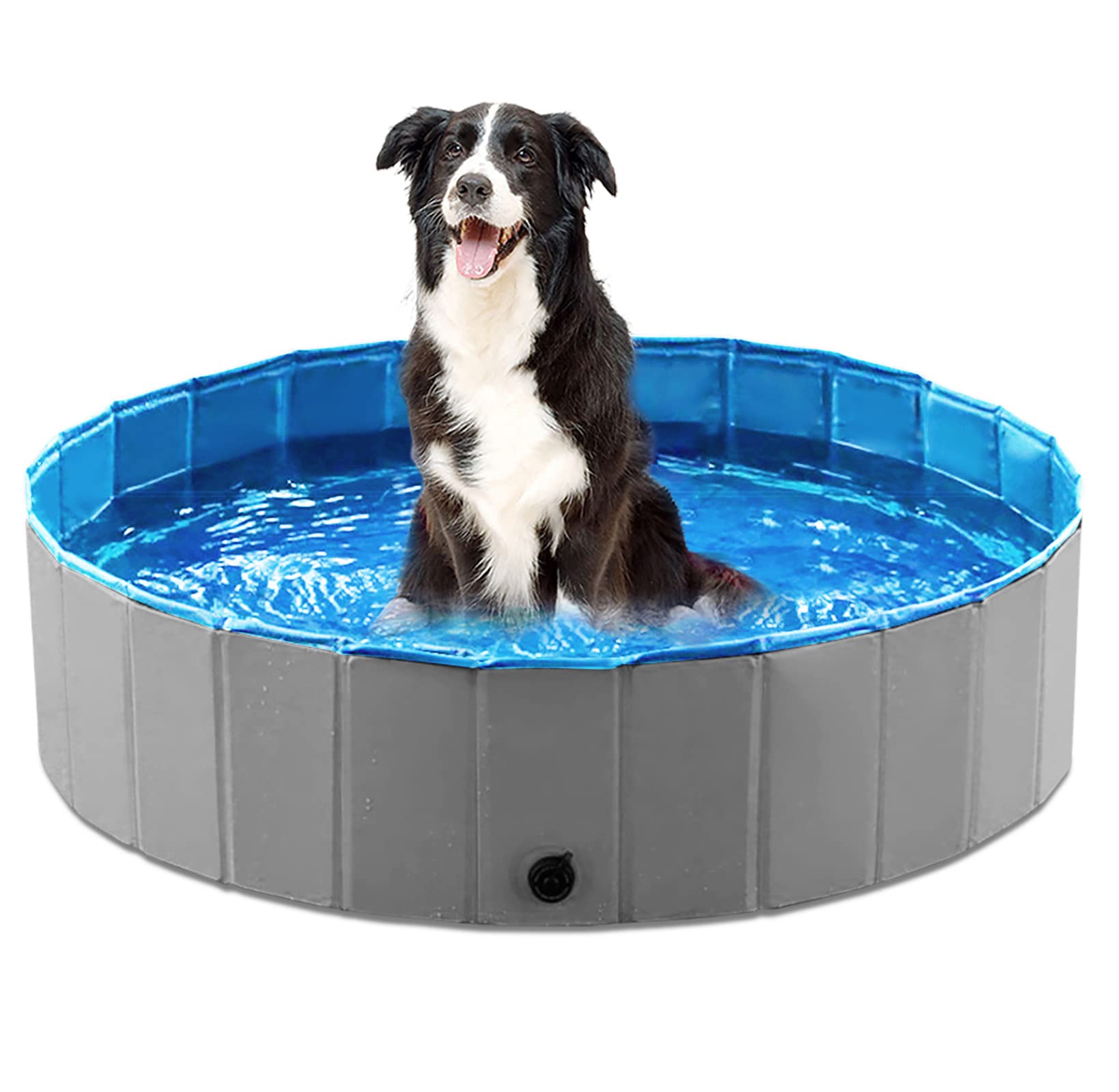 Jasonwell — Alberca Plegable y Portátil para Perros, Gatos y Niños | Tina de Baño Antiderrapante sin Inflado