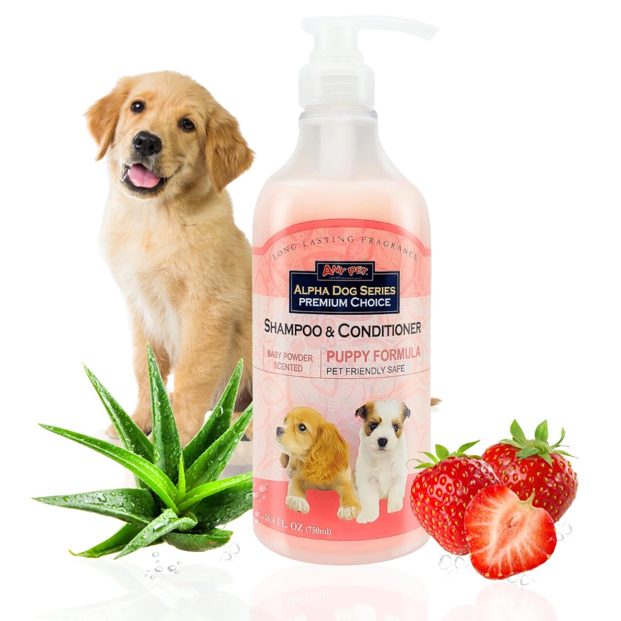 Alpha Dog Series — Shampoo y Acondicionador 2 en 1 con Aloe Vera para Perro, Fórmula Natural, pH Balanceado y Sin Lágrimas
