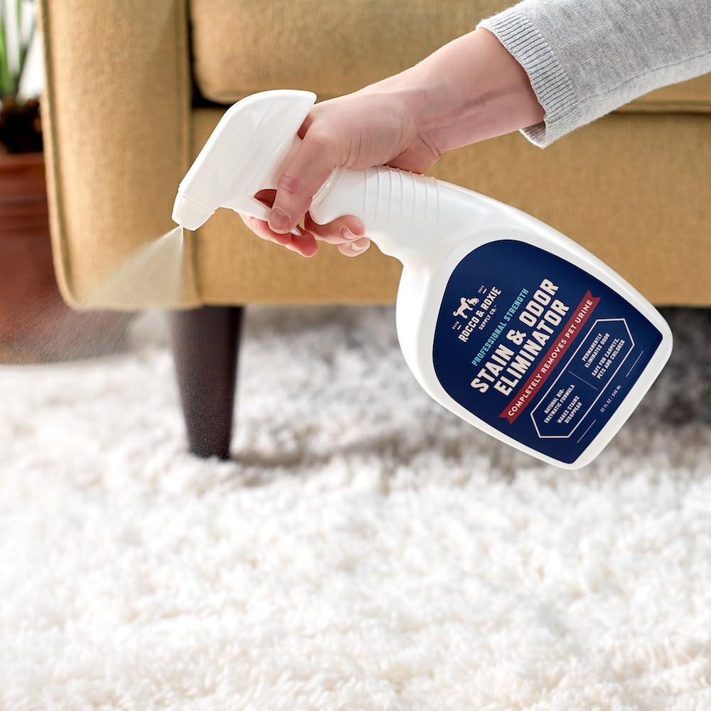 Rocco & Roxie Stain & Odor Eliminator — Eliminador Enzimático de Manchas y Olores para Perros y Gatos