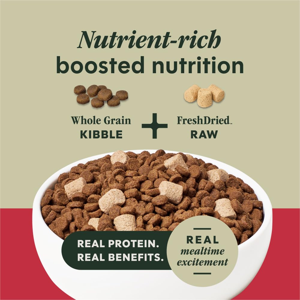 Instinct RawBoost Whole Grain — Alimento para Perro con Trozos de Pollo Crudo Deshidratado y Granos Enteros