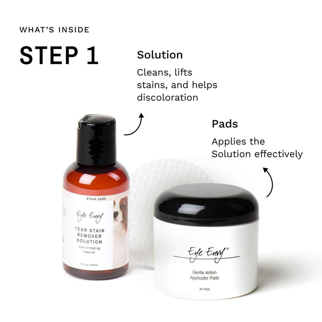 Eye Envy — Kit Inicial Removedor de Manchas de Lágrimas con Polvo ProPowder y Brocha Aplicadora para Perro