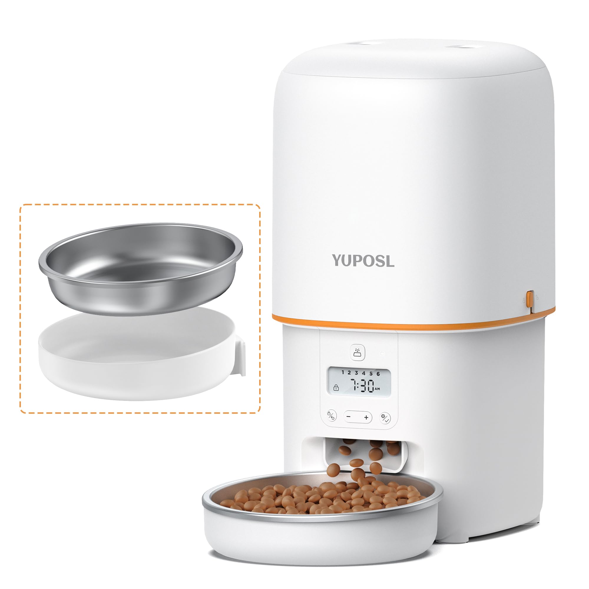 Yuposl — Comedero Automático Programable para Gatos y Perros con Control de Porciones y Batería de 180 Días