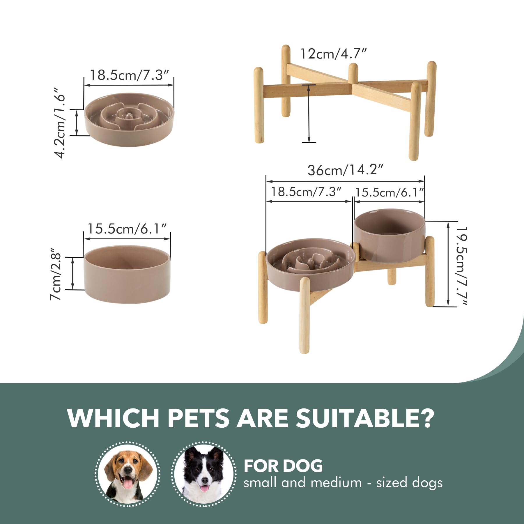 Havniva — Tazón Comedero Lento de Cerámica para Mascotas — Alimentación Pausada y Saludable para Perros y Gatos