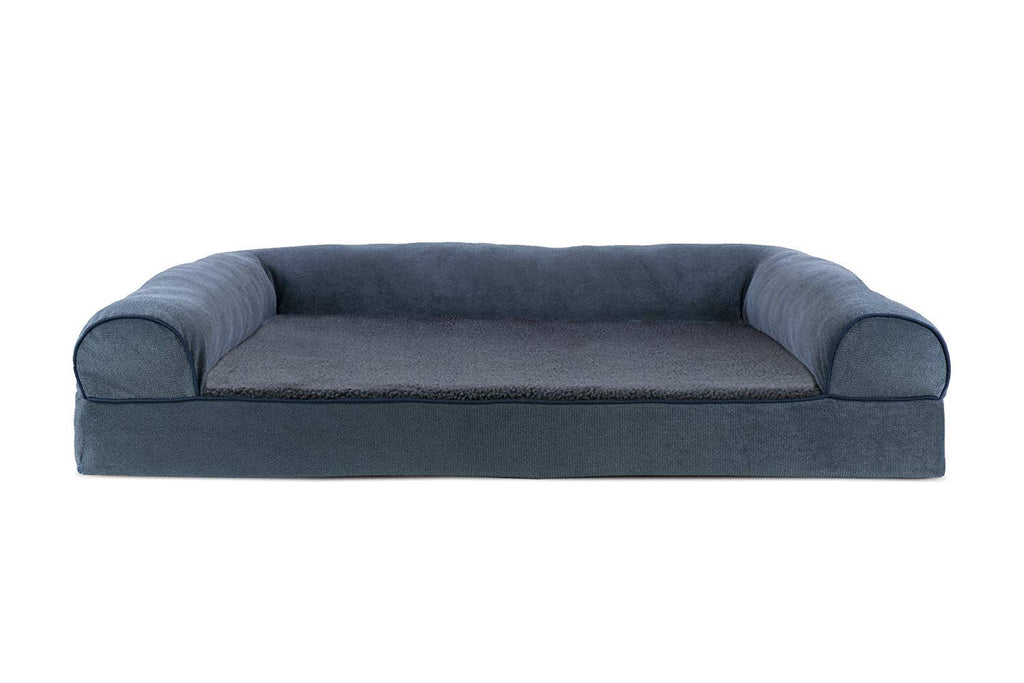 Furhaven Cooling Gel — Cama Ortopédica con Gel Refrescante, Bolsters Removibles y Cubierta Lavable para Perros Grandes