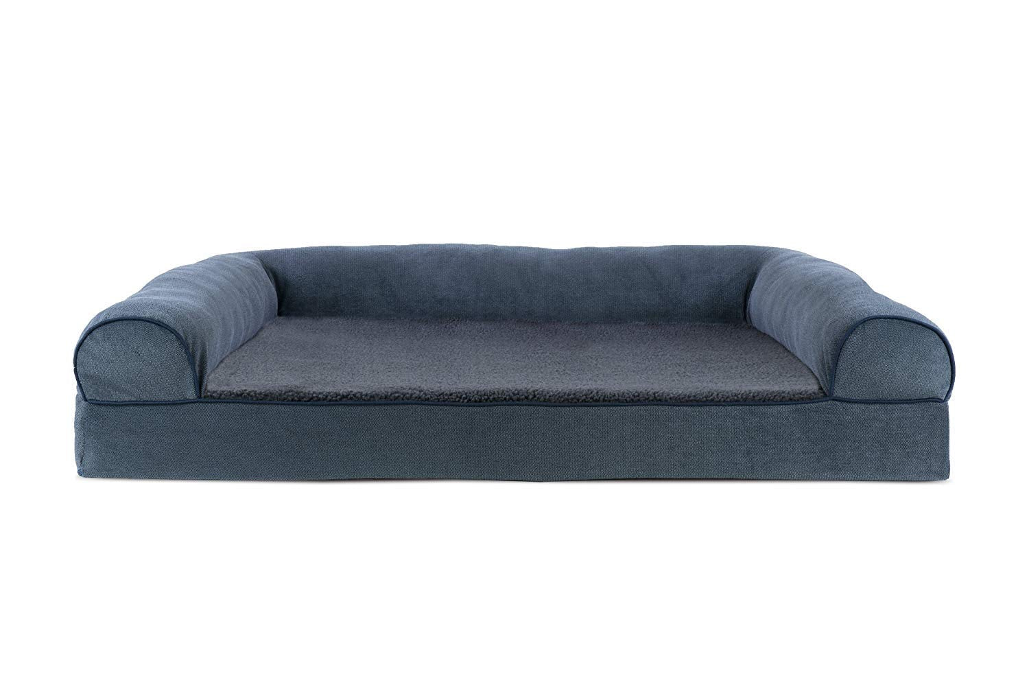 Furhaven Cooling Gel — Cama Ortopédica con Gel Refrescante, Bolsters Removibles y Cubierta Lavable para Perros Grandes