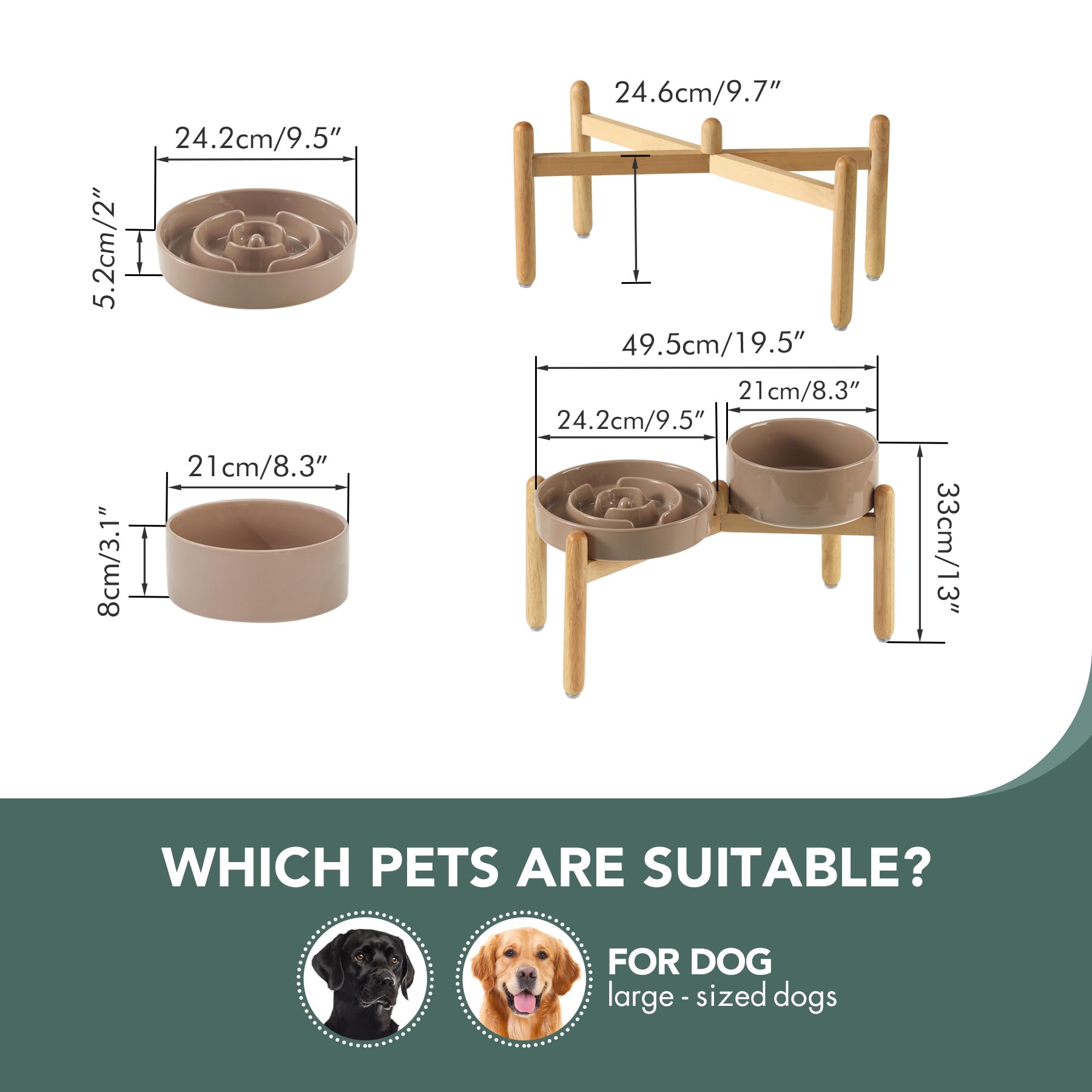 Havniva — Tazón Comedero Lento de Cerámica para Mascotas — Alimentación Pausada y Saludable para Perros y Gatos