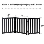 LZRS — Reja de Madera de Roble Plegable Independiente para Mascotas, Puerta de Seguridad Interior para Perros
