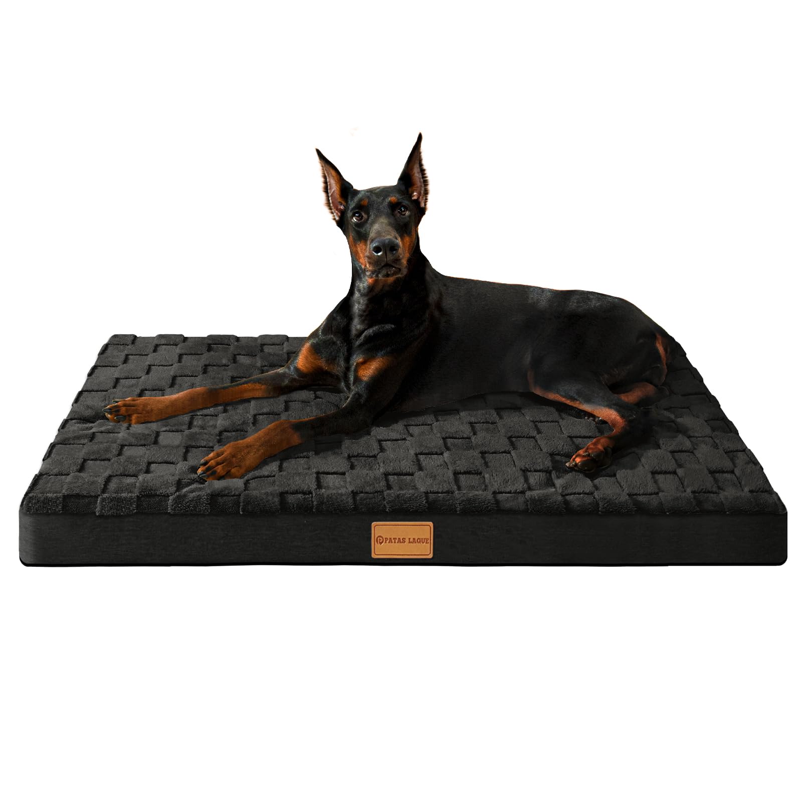 Patas Lague — Cama Ortopédica con Espuma Egg Crate, Funda Lavable y Base Antideslizante para Perro