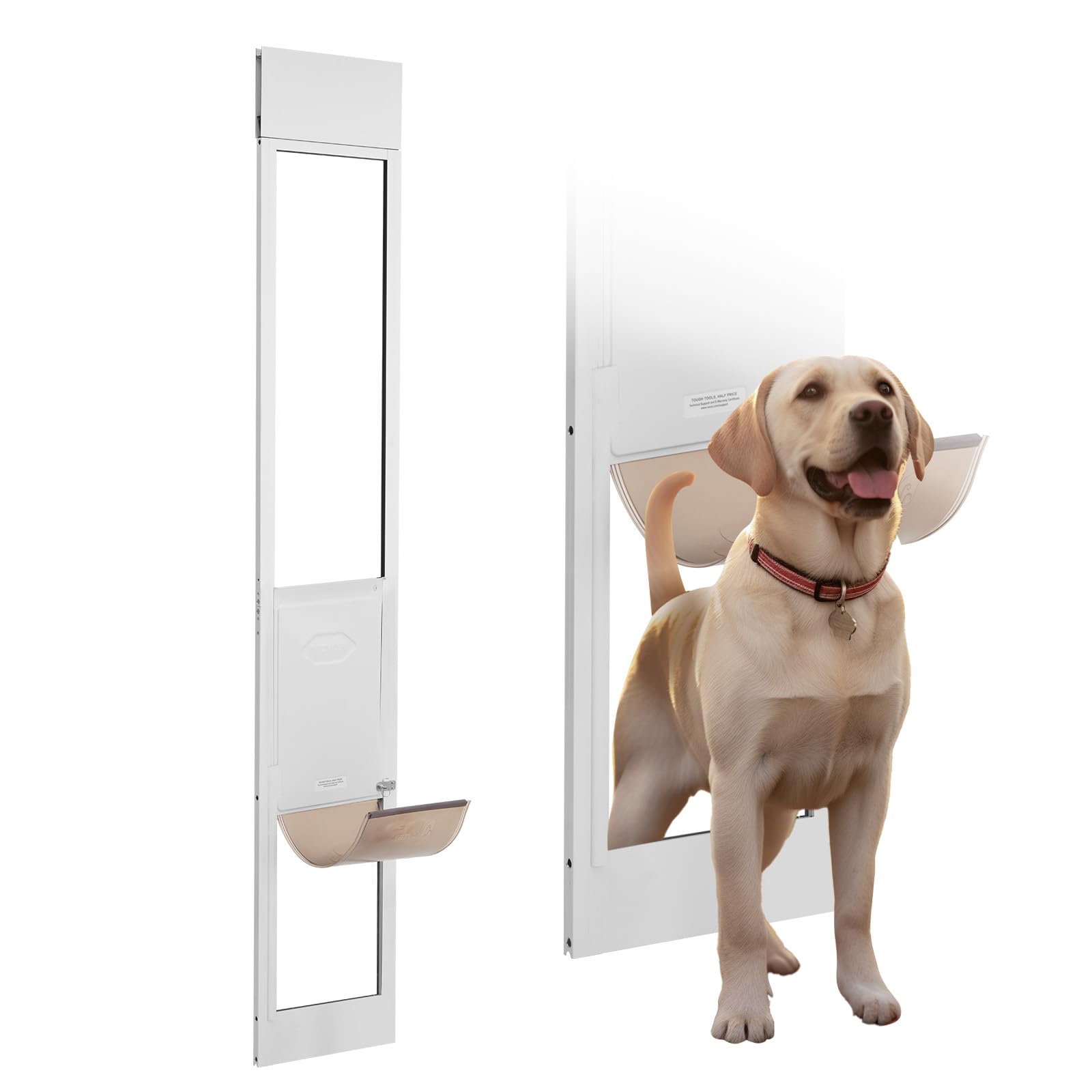 VEVOR — Puerta para Perros en Puerta Corrediza de Vidrio — Acceso Independiente para Mascotas