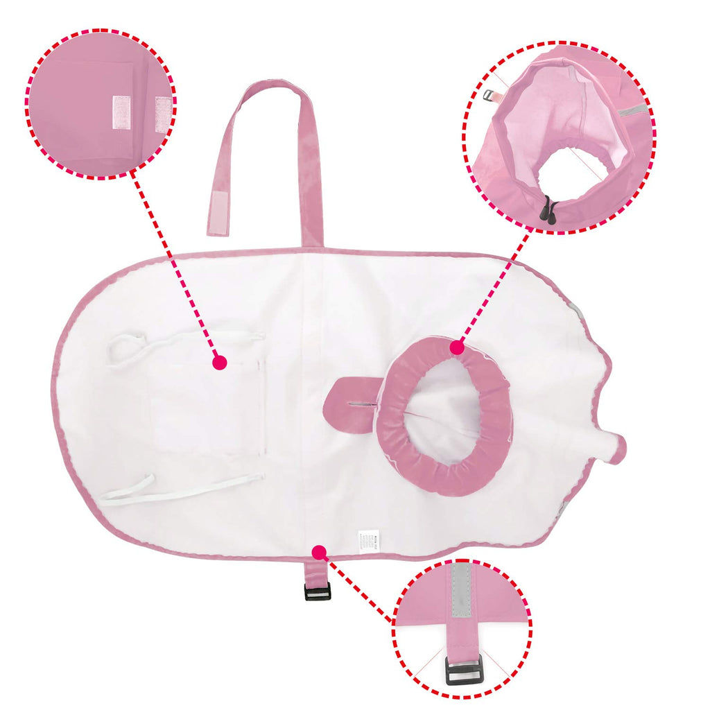 Mikayoo — Impermeable con Capucha y Tira Reflectante para Perro, Ligero y Ajustable
