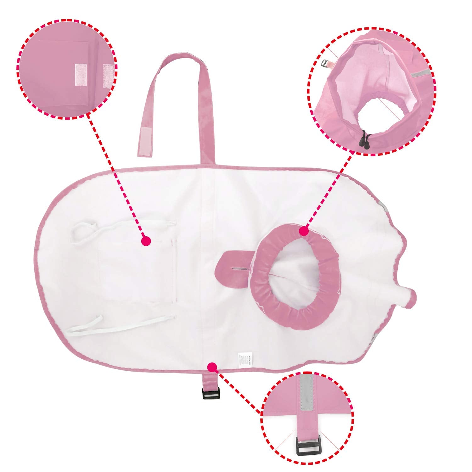 Mikayoo — Impermeable con Capucha y Tira Reflectante para Perro, Ligero y Ajustable