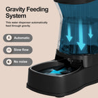 Gardner Pet — Bebedero Automático por Gravedad con Tazón de Acero Inoxidable para Perros y Gatos