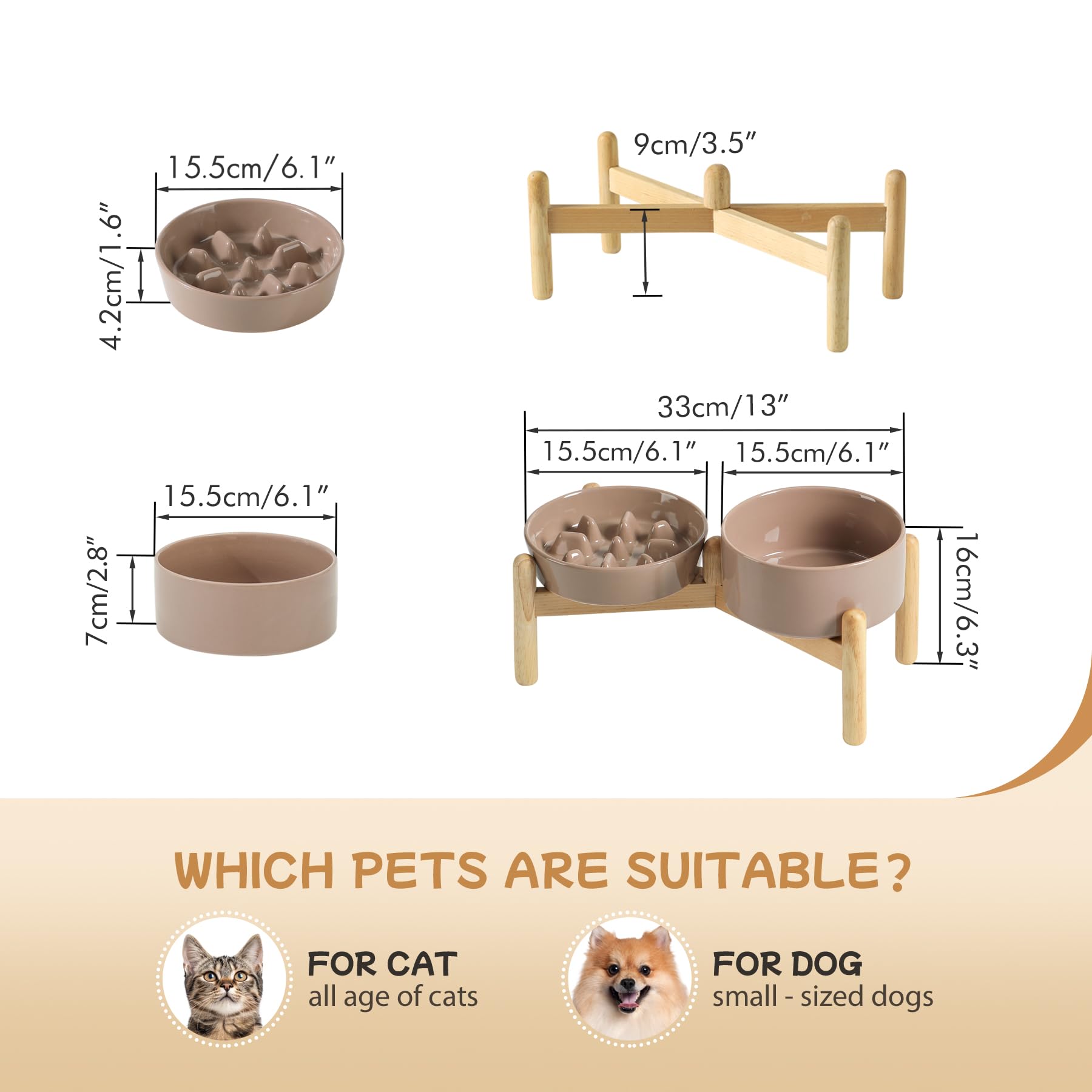 Havniva — Tazón Comedero Lento de Cerámica para Mascotas — Alimentación Pausada y Saludable para Perros y Gatos