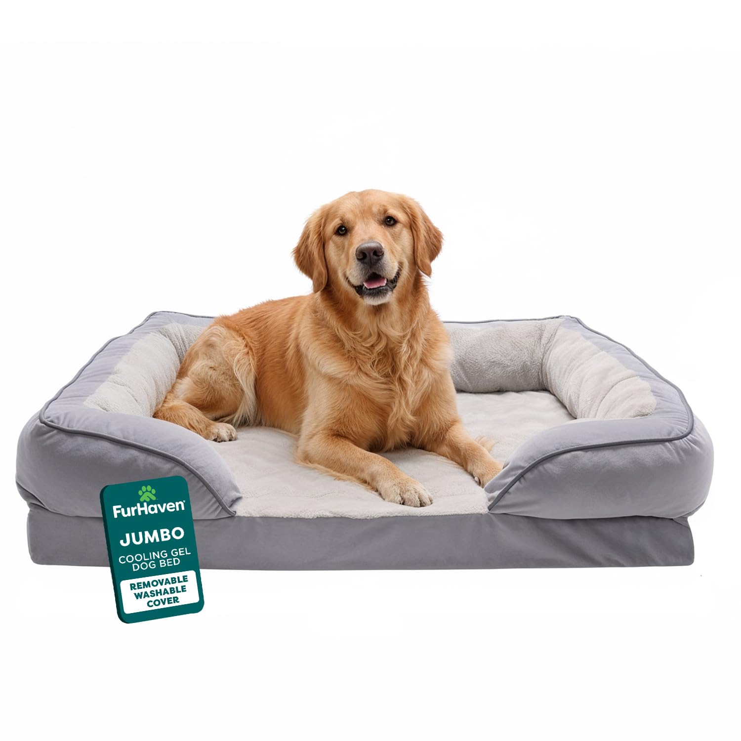 Furhaven Cooling Gel — Cama con Gel Refrescante para Perro