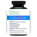 OMAPURE Aceite de Pescado Omega-3 Grado Farmacéutico — Suplemento Nutricional Certificado IFOS 5 Estrellas para Perros y Gatos