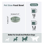 Havniva — Tazón Comedero Lento de Cerámica para Mascotas — Alimentación Pausada y Saludable para Perros y Gatos