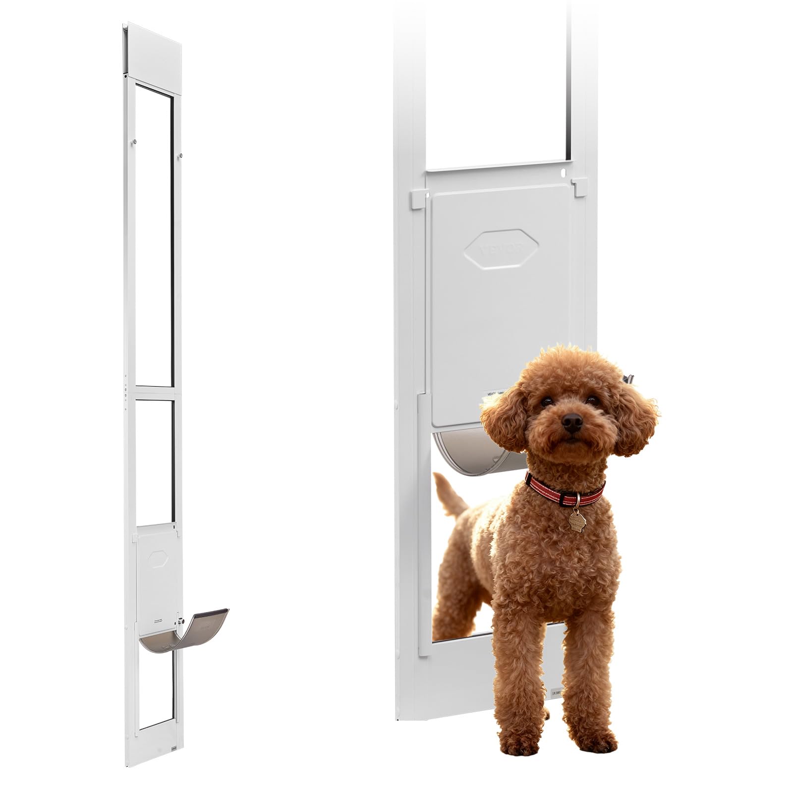 VEVOR — Puerta para Perros en Puerta Corrediza de Vidrio — Acceso Independiente para Mascotas