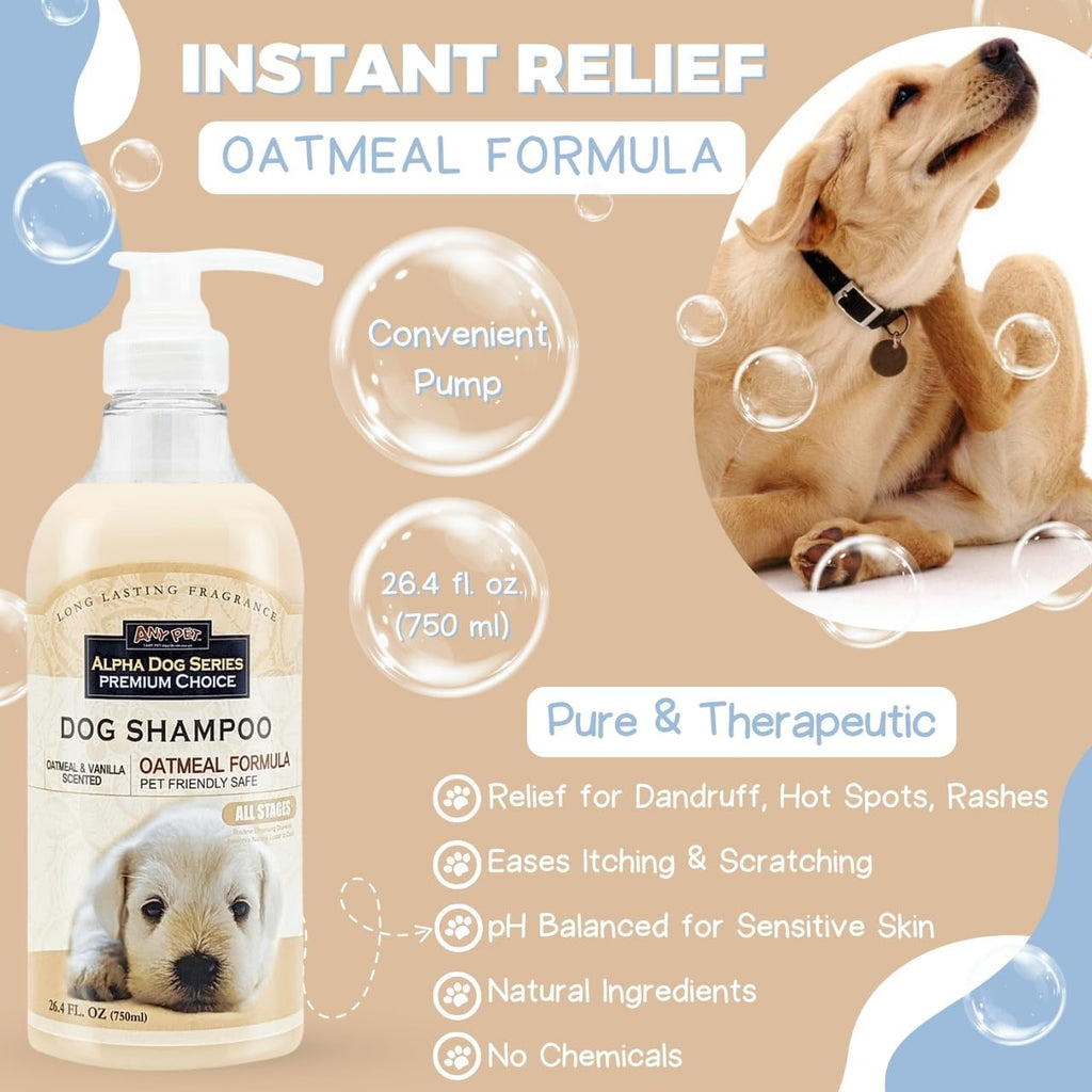 Alpha Dog Series — Shampoo y Acondicionador 2 en 1 con Aloe Vera para Perro, Fórmula Natural, pH Balanceado y Sin Lágrimas