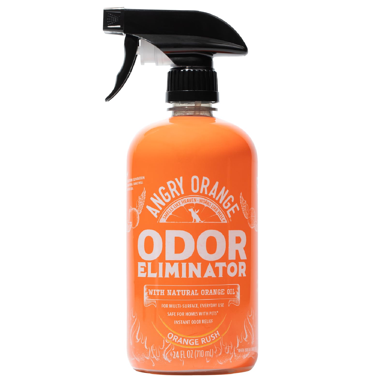 Angry Orange — Eliminador de Olores para Mascotas con Aceite Natural de Naranja para Orina de Perro y Gato, Manchas en Alfombras y Malos Olores
