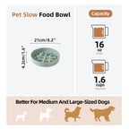 Havniva — Tazón Comedero Lento de Cerámica para Mascotas — Alimentación Pausada y Saludable para Perros y Gatos