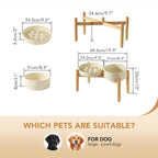 Havniva — Tazón Comedero Lento de Cerámica para Mascotas — Alimentación Pausada y Saludable para Perros y Gatos