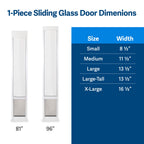 PetSafe Doggy Door — Puerta para Perros en Puertas Corredizas de Vidrio con Altura Ajustable