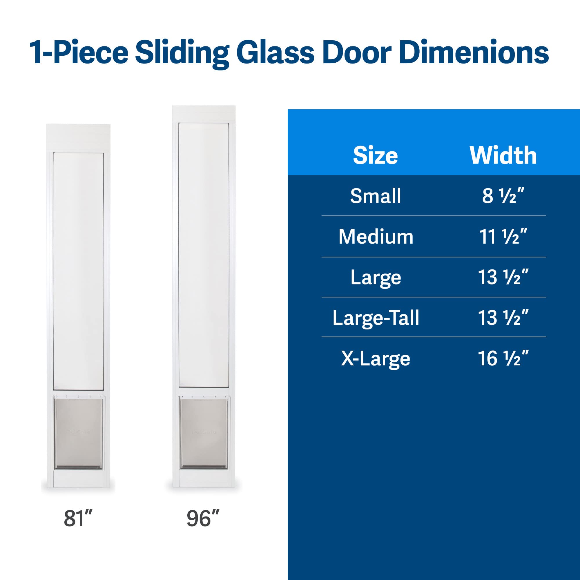 PetSafe Doggy Door — Puerta para Perros en Puertas Corredizas de Vidrio con Altura Ajustable