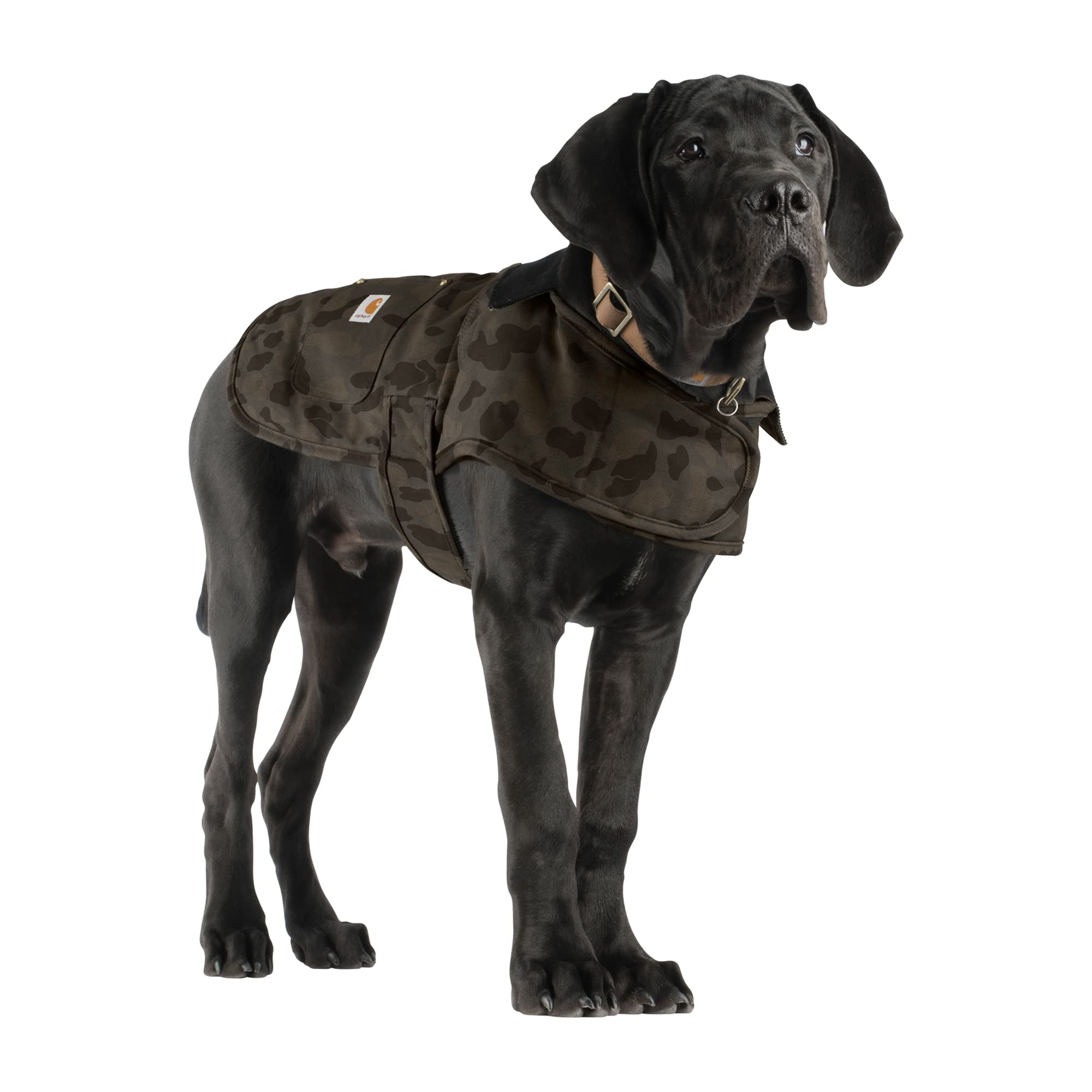 Carhartt Firm Duck — Abrigo Impermeable Acolchado para Perro, Resistente al Viento y Frío