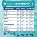 Gomitas para Alergias en Perros con Probióticos — 200 Masticables Suaves para Alivio de Picazón, Piel Sensible, Soporte Inmune y Salud Digestiva, Sabor Pollo