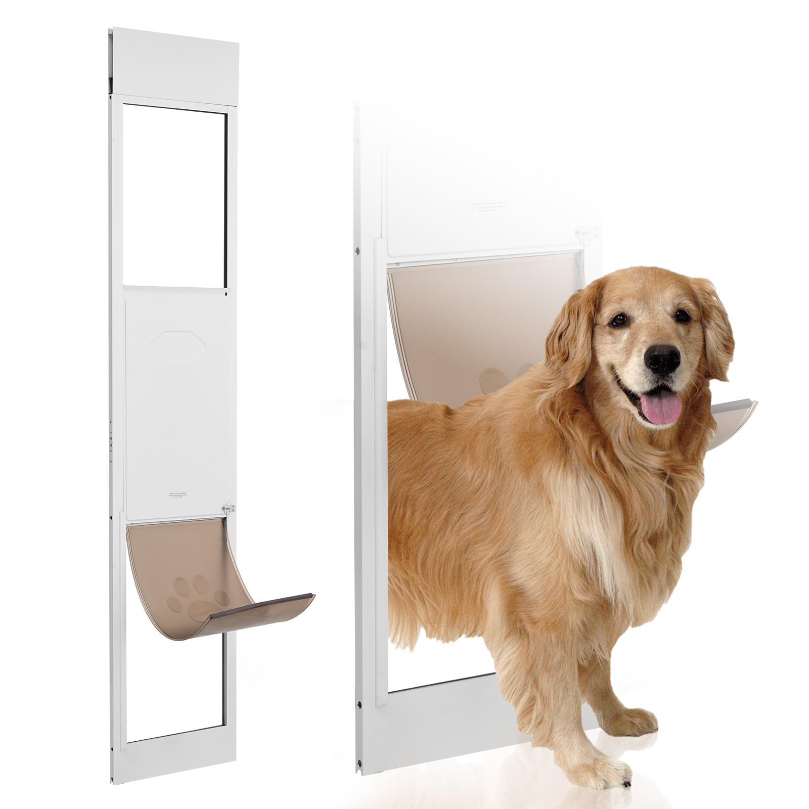 VEVOR — Puerta para Perros en Puerta Corrediza de Vidrio — Acceso Independiente para Mascotas
