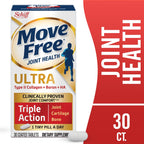 Move Free Ultra Triple Acción — Suplemento de Colágeno Tipo II para Soporte de Articulaciones, Cartílago y Huesos en Perros