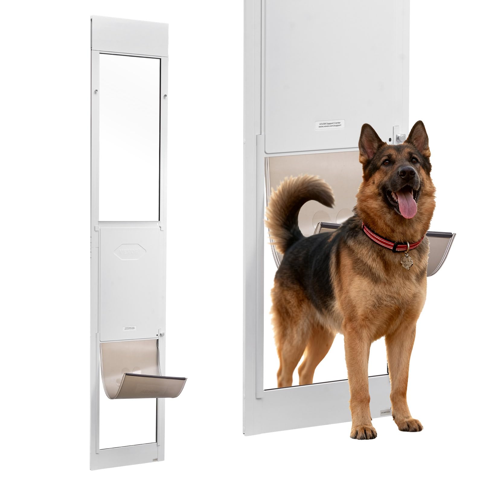 VEVOR — Puerta para Perros en Puerta Corrediza de Vidrio — Acceso Independiente para Mascotas