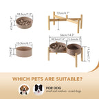 Havniva — Tazón Comedero Lento de Cerámica para Mascotas — Alimentación Pausada y Saludable para Perros y Gatos