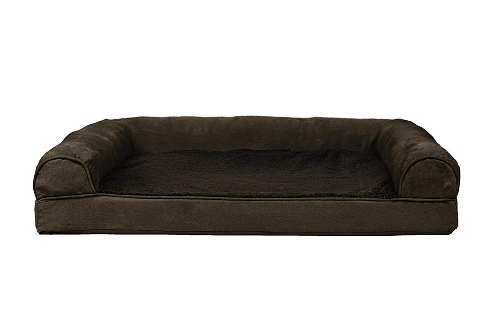 Furhaven Cooling Gel — Cama Ortopédica con Gel Refrescante, Bolsters Removibles y Cubierta Lavable para Perros Grandes