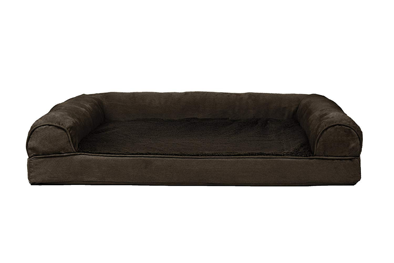 Furhaven Cooling Gel — Cama Ortopédica con Gel Refrescante, Bolsters Removibles y Cubierta Lavable para Perros Grandes