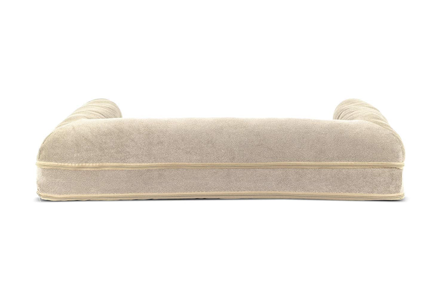 Furhaven Cooling Gel — Cama Ortopédica con Gel Refrescante, Bolsters Removibles y Cubierta Lavable para Perros Grandes