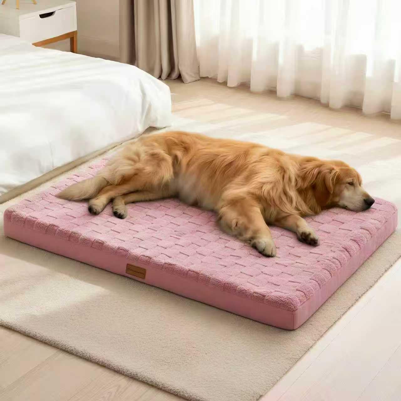 Patas Lague — Cama Ortopédica con Espuma Egg Crate, Funda Lavable y Base Antideslizante para Perro